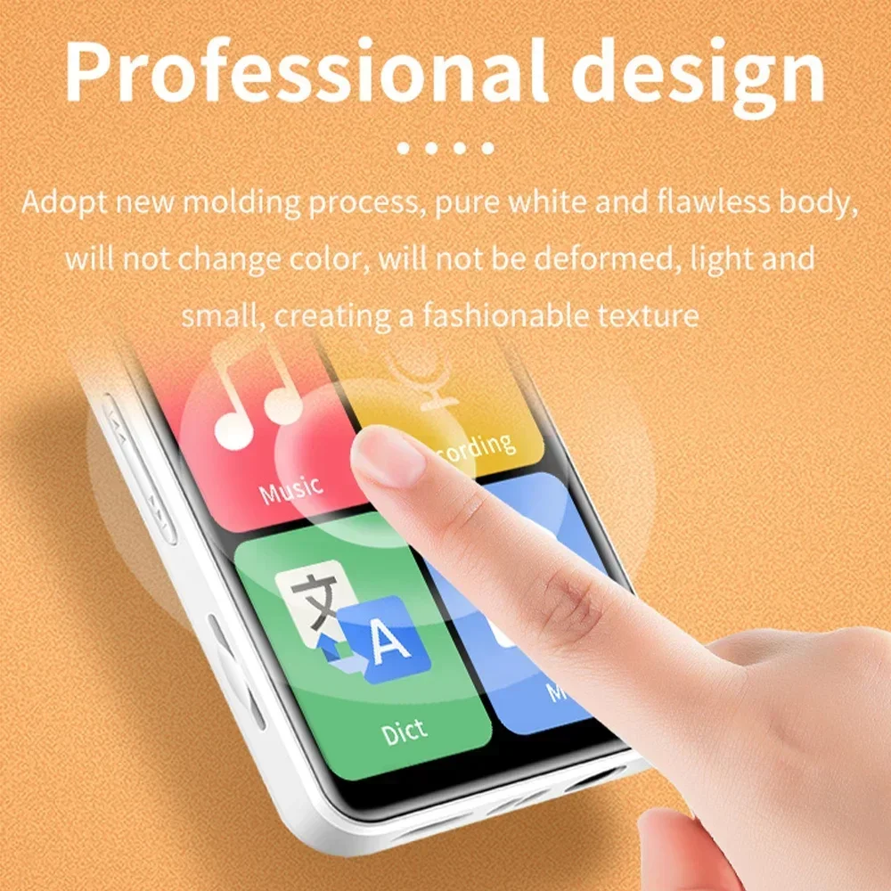 

Mini Portable Bluetooth Touch Screen MP3 Player Walkman Music Players Built In Speaker With E-Book/Fm Radio/Recording MP4 Player