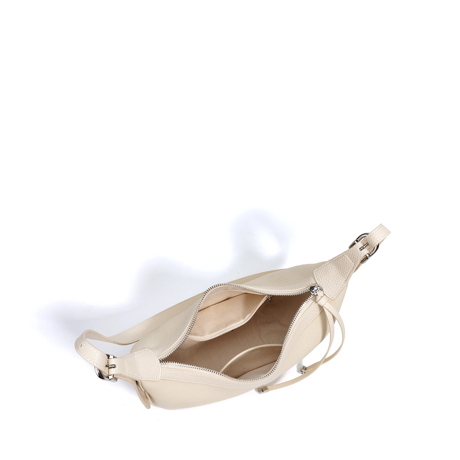 2025 المألوف بسيط المتخصصة تصميم نصف القمر حقيبة جديدة حقيبة كتف جلدية حقيقية الملمس المحمولة حقيبة كروسبودي حقيبة نسائية