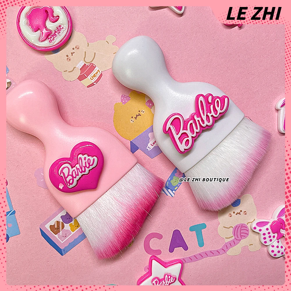 

Barbie Gradient Color Professionals Nails Art Brush Portable Curve Magic Makeup Brush Beauty Powder Face Car Dust Cleaning Tool