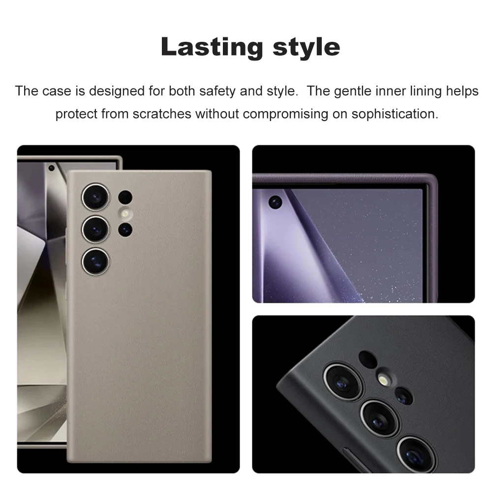 Original SAMSUNG Galaxy S24 Ultra Vegan Leather case Genuine Galaxy S24 Ultra Vegan Leather Cover For S24Ultra SM-S928B SM-S928W