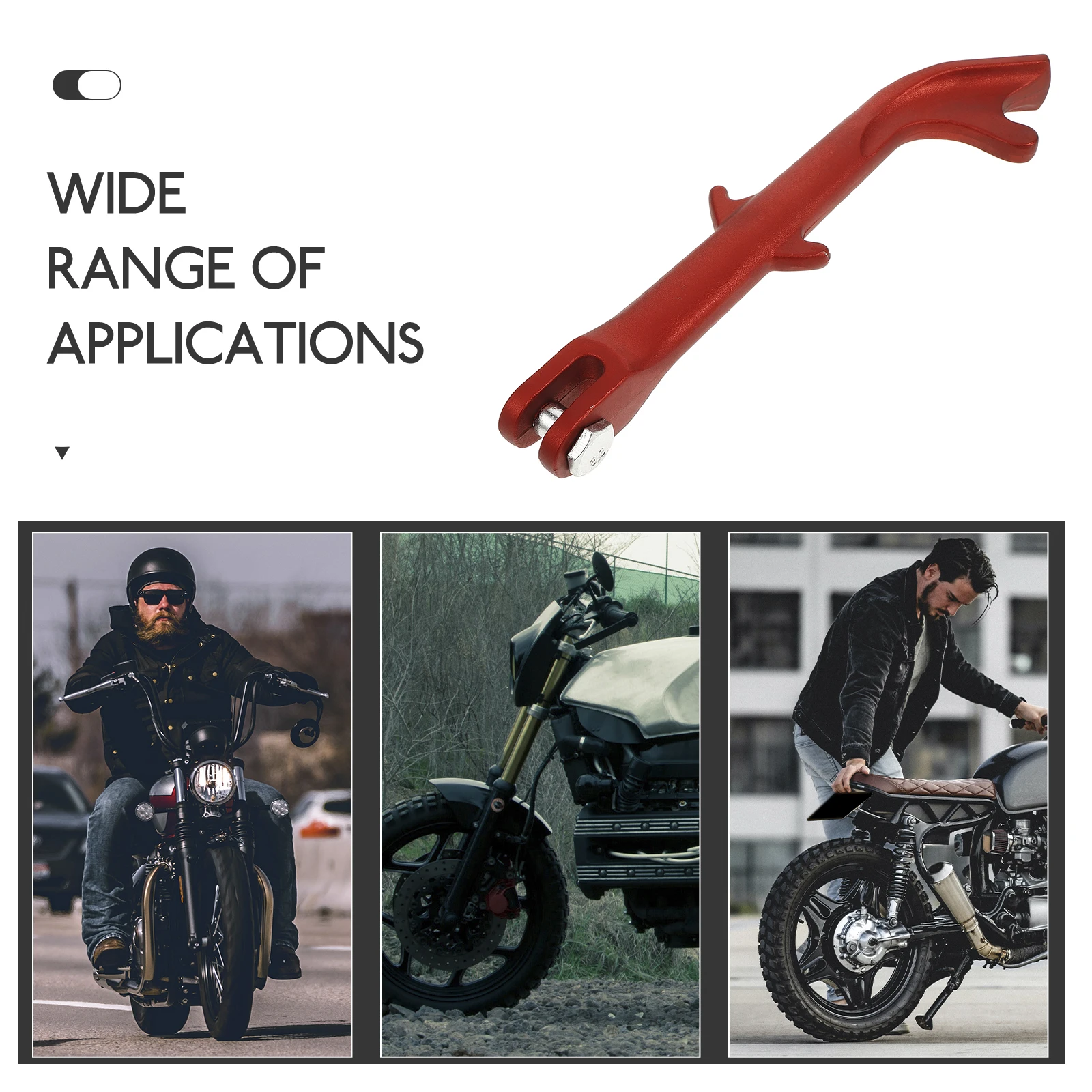 

Motorcycle Side Kickstand Metal Foot Stand Scooter Parts Electric Kickstand Replacement Non Slip Parking Stand Stable Reliable