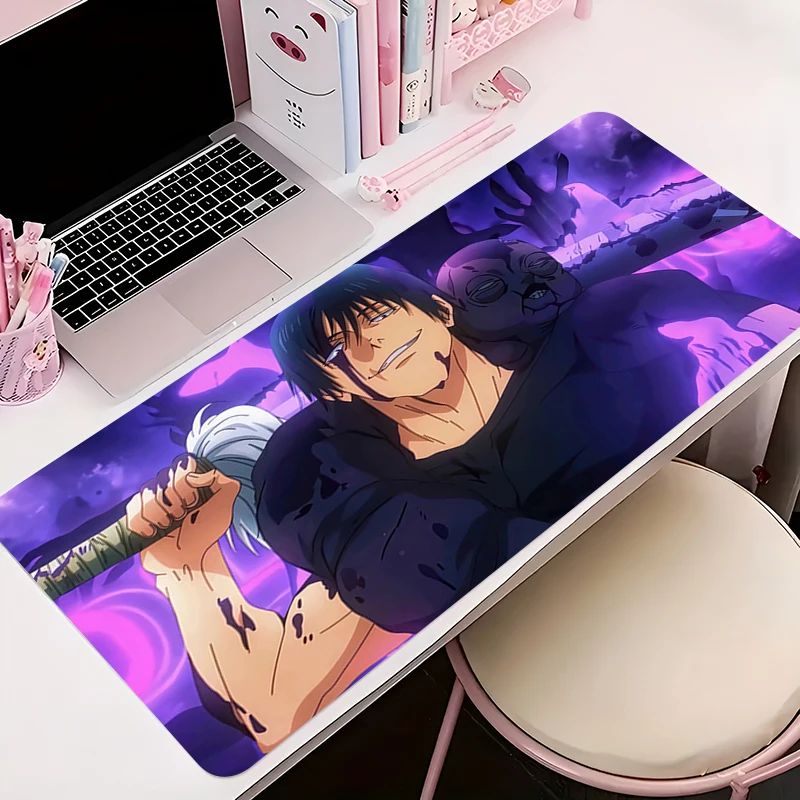 

Mouse Pad PC Accessories Keyboard Mat Anime Pattern Anti-slip J-jujutsu Kaisen Toji Fushiguro Rubber HD Mousepad Gamer Desk Mat