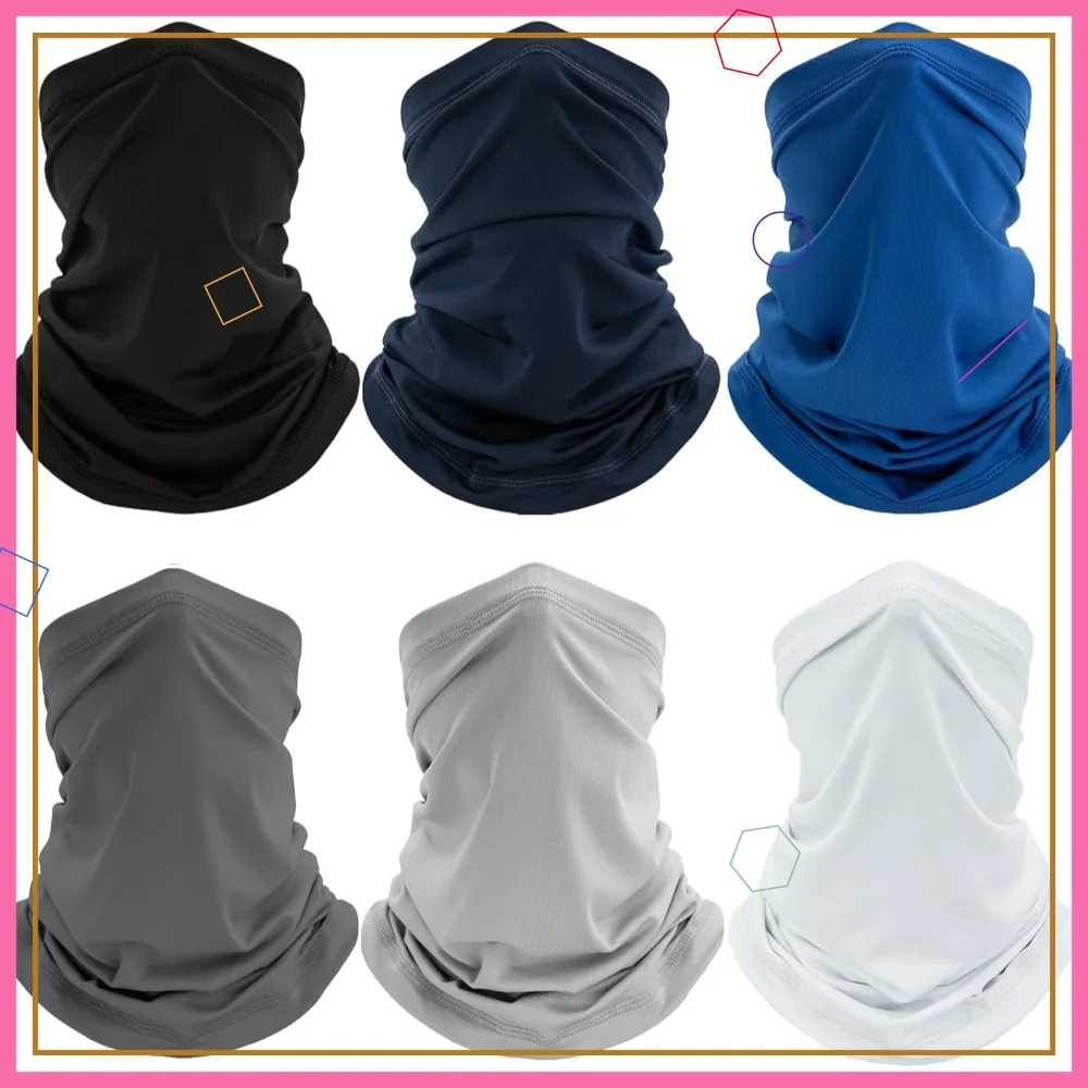 6 Pack Neck Gaiter, UV Protection Cooling Breathable Face Mask, Hiking Scarf for Men Women