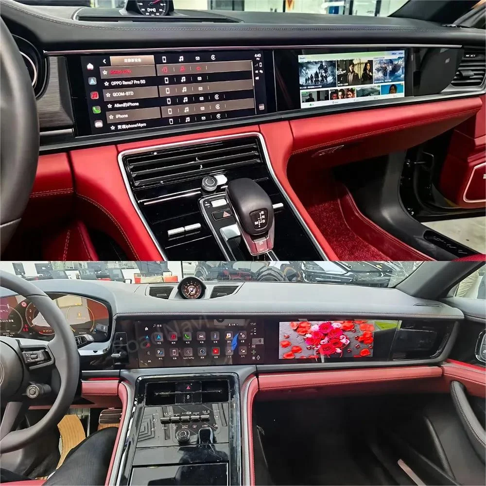 10,9-дюймовый автомобильный радиоприемник второй пилот, пассажирский развлекательный экран с Carplay для Porsche Panamera 2017-2023