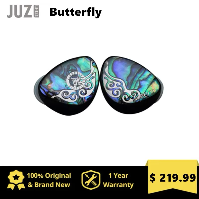 JUZEAR Butterfly 61T 6BA+1DD Hi-Fi In-Ear Monitors Earphones