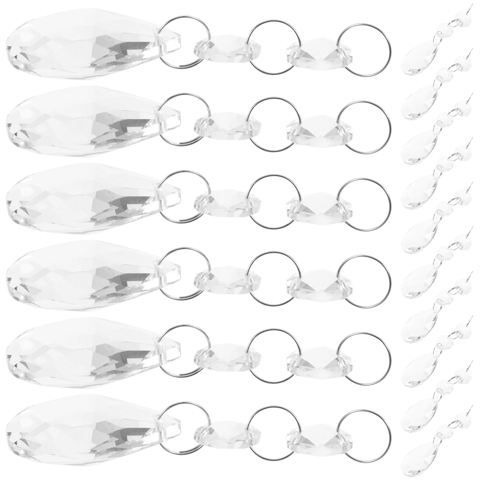 

16 шт. хрустальный кулон, стильный домашний кулон, номинальные варианты для украшения, хорошая твердость, не легко царапается, световое украшение