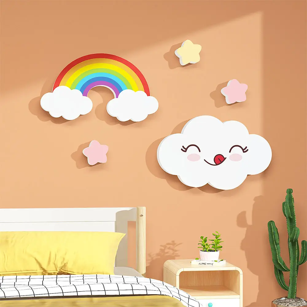 

Thick Wall Stickers Decoration 3D Three-dimensiona Ugly Hole Blocking Ceiling Veneer Decor Kids Baby Room Background Wallpapers