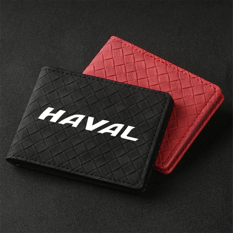 1PCS Car Driver License Wallet ID Credit Card Holder For Haval H6 Dargo M6 H9 H6S F7 F7X Jolion X DOG XY H2 H3 H5 H7 H8 M4 F7H