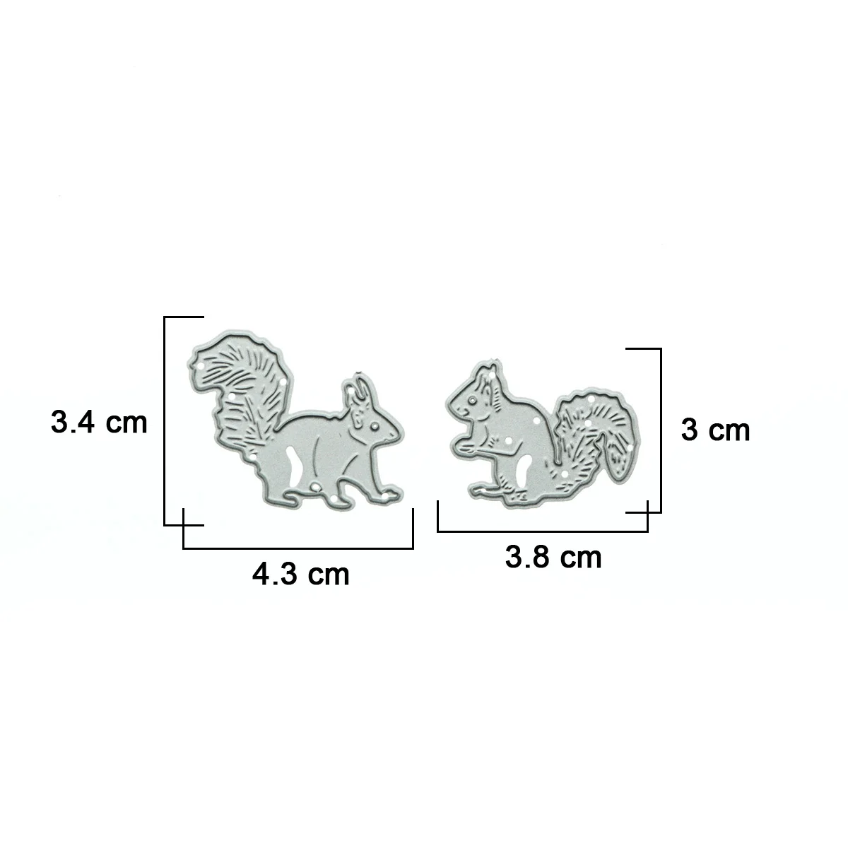 Mini Size Squirrel Embossing Metal Cutting Dies Handcraft Clip Art Scrapbooking Card Photo Album Decorating Craft Paper Cutter