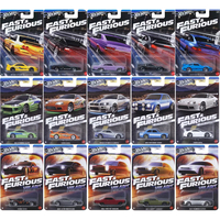 Hot Wheels Cars Fast & Furious HNR88-E F G H J TOYOTA SUPRA NISSAN SKYLINE GTR(BNR34) Diecast Vehicle Model Cars Toys Boys Gift