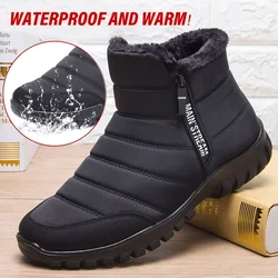 Winter Snow Boots Men Waterproof Casual Cotton Shoes Flat Comfortable Man Footwear Plus Size 46 Ankle Boots Women botas hombre