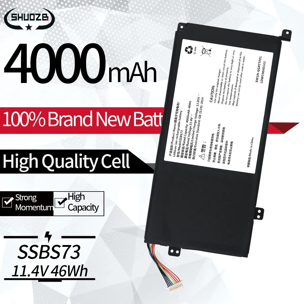 

New SSBS73 Laptop Battery For Mechrevo S1 Pro-01 Pro-02, S2-01 S1pro-01, S1pro-02, S2 MX350 Series LDW19050065 SWIN-GGRTTF01