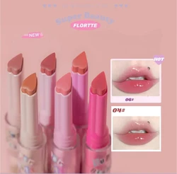 FLORTTE Brand Melting Balm Lipstick Pen Mirror Water Light Lip Glaze Hydrating Women Beauty Cosmetics