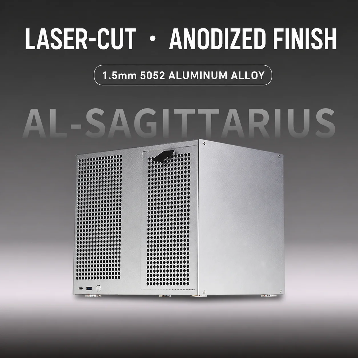 Sagittarius Aluminum Panel 8 Bay NAS Case Home Server Chassis - view 5