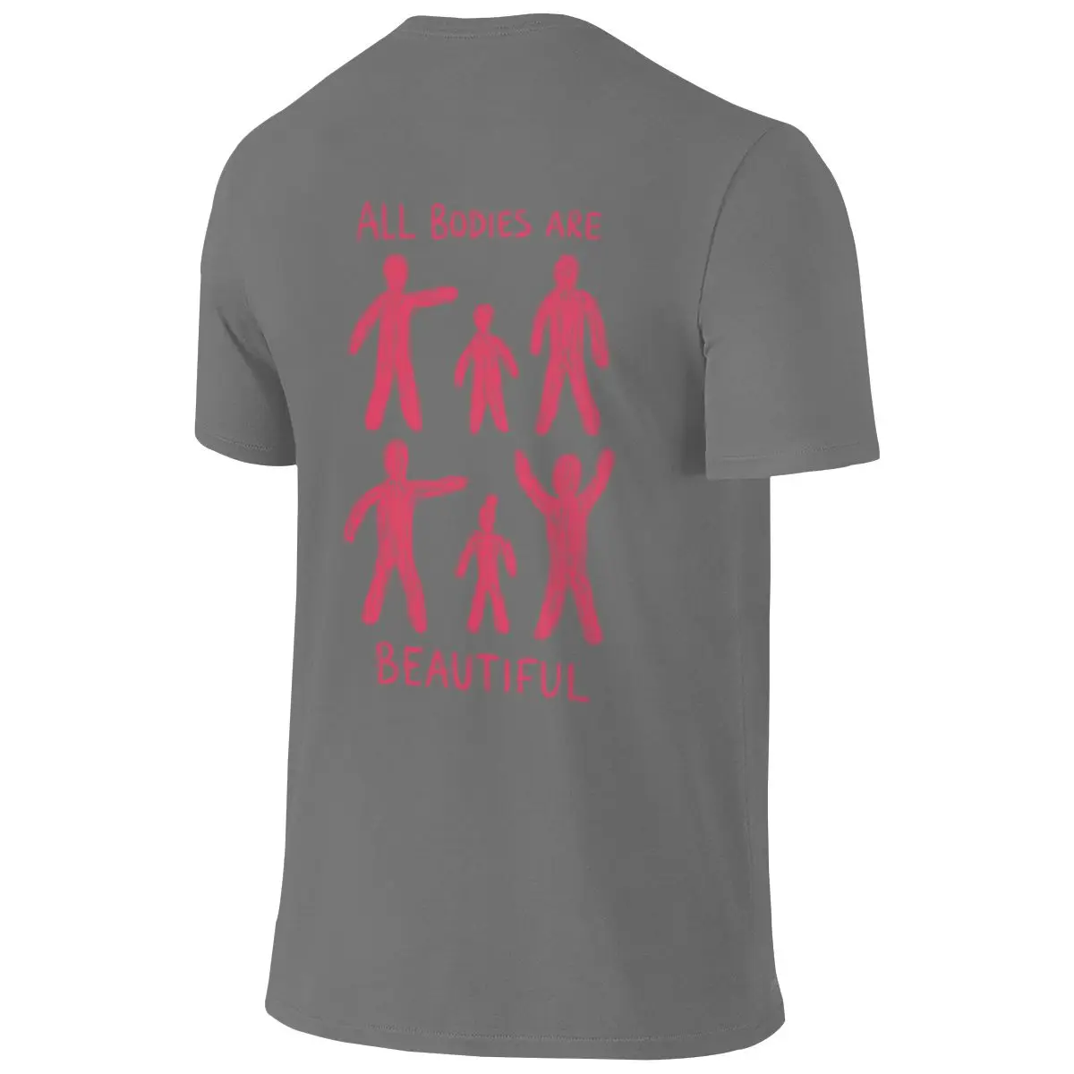 Inclusive Body Positivity Vintage Reversible T-shirt Business Casual Sweat-Absorbing And Quick-Drying Cotton Tee