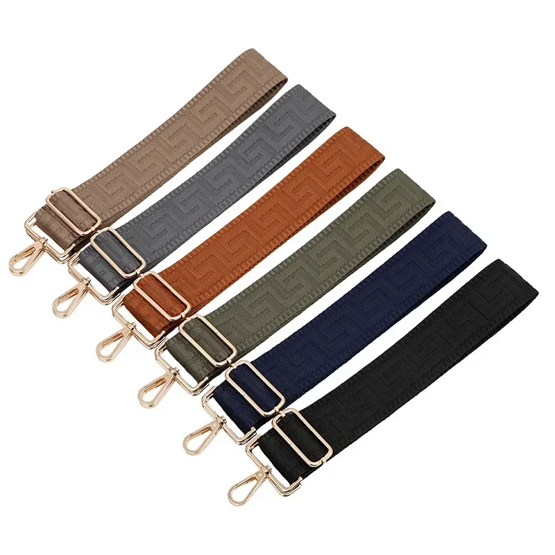 New Solid Color Widen Bag Shoulder Strap Accessories Single Shoulder Messenger Belt Adjustable Replacement Long Shoulder Strap