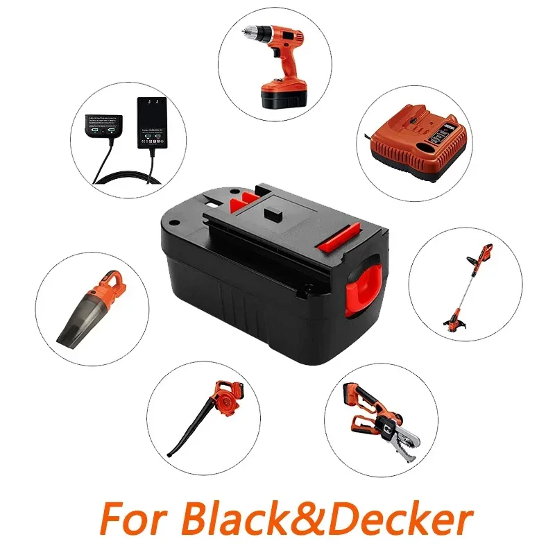 NEW 18V 10000MAH Rechargeable Tools Battery For Black&Decker Hpb18 Fs180 A1718 A18NH BD18PSK EPC18 HP188F2B KC1800Sk F