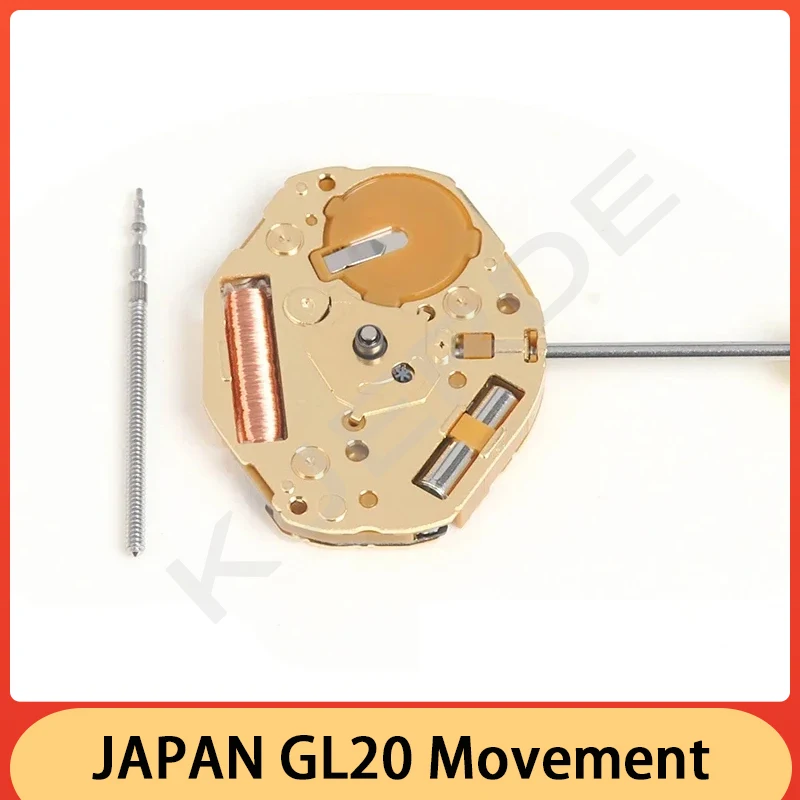 Gl20 gl32 gl22 movimento japão novo movimento de quartzo importado 2 mãos padrão acessórios de movimento de relógio com qualidade estável