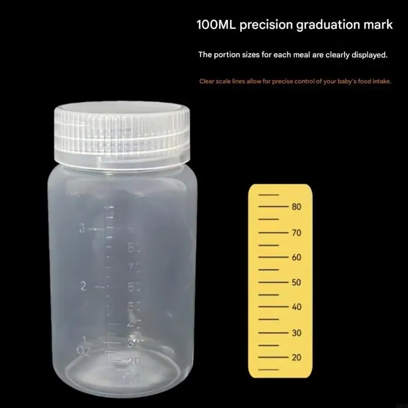 100 ミリリットル乳児用粉ミルク収納ボックス鮮度保持 PP プラスチック軽量旅行給餌 A2UB