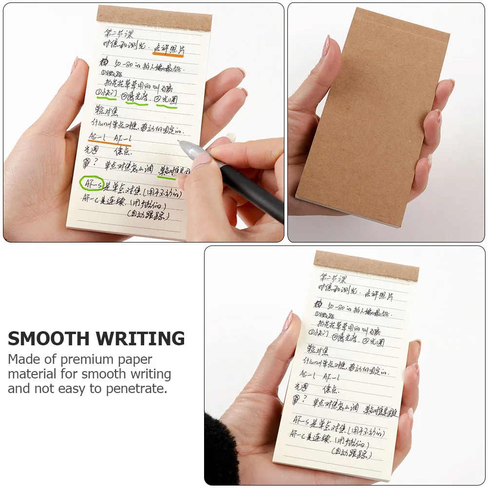 

8 Pcs Notepads Notebook Blank H held Pocket Size Portable Concise Paper Student Travel Office Lightweight Planner ganizer