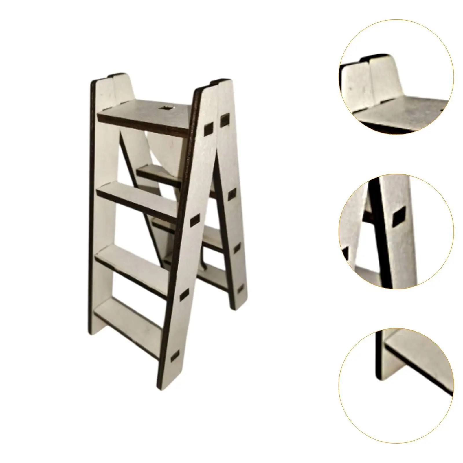 Valentine Ladder Table Decoration Decorative Wooden Ladder Wedding Bookshelf Wooden Sign for Counter Coffee Table