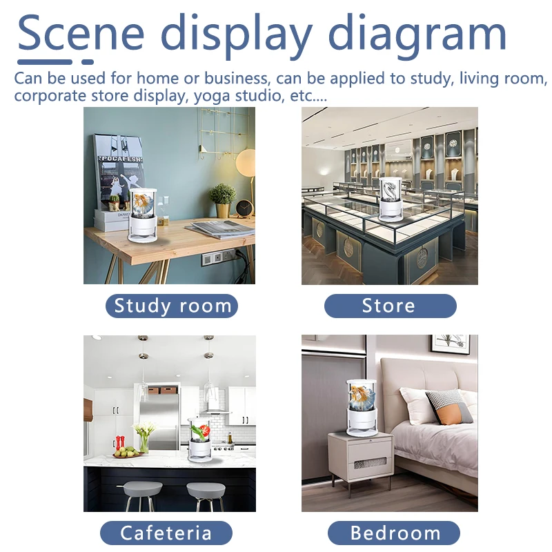 3D-голографическая рекламная машина, светодиодные лампы с бусинами 360° °   угол обзора цилиндр WIFI соединение голый глаз 3D экран вентилятора реклама