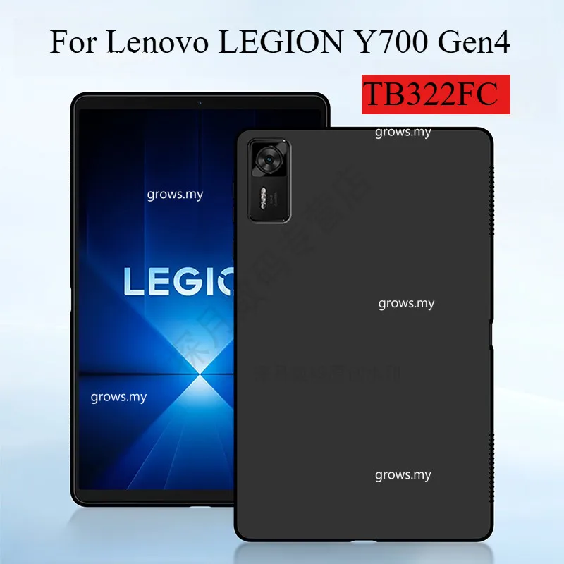 

For Lenovo LEGION Y700 4th Generation 8.8 inch 2025 TB322FC Protective Case for Y700 Gen4 Gen 4 Silicone Soft TPU Tablet Cover