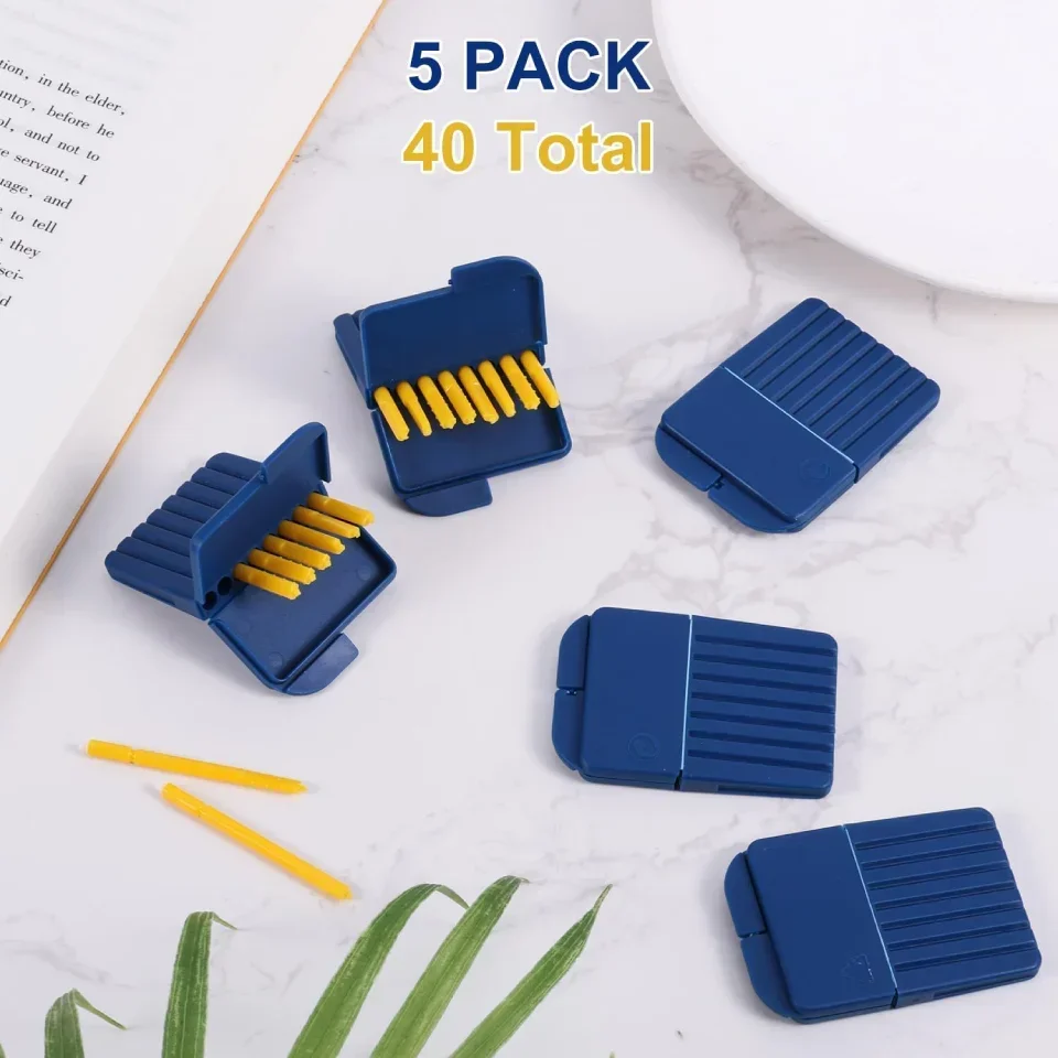 5packs 40pcs Hearing Aid Filters for Starkey, Plastic Hearing Aid Wax Guards Filters Compatible with Starkey Hearing Aid(1.5mm)