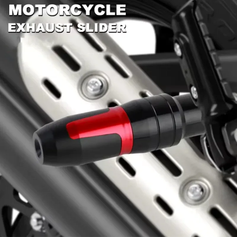 

NEW For Kawasaki Z900 2012-2025 Motorcycle CNC Black Aluminum Protection Crash Pads Exhaust Sliders Protector Pad With Logo Z900