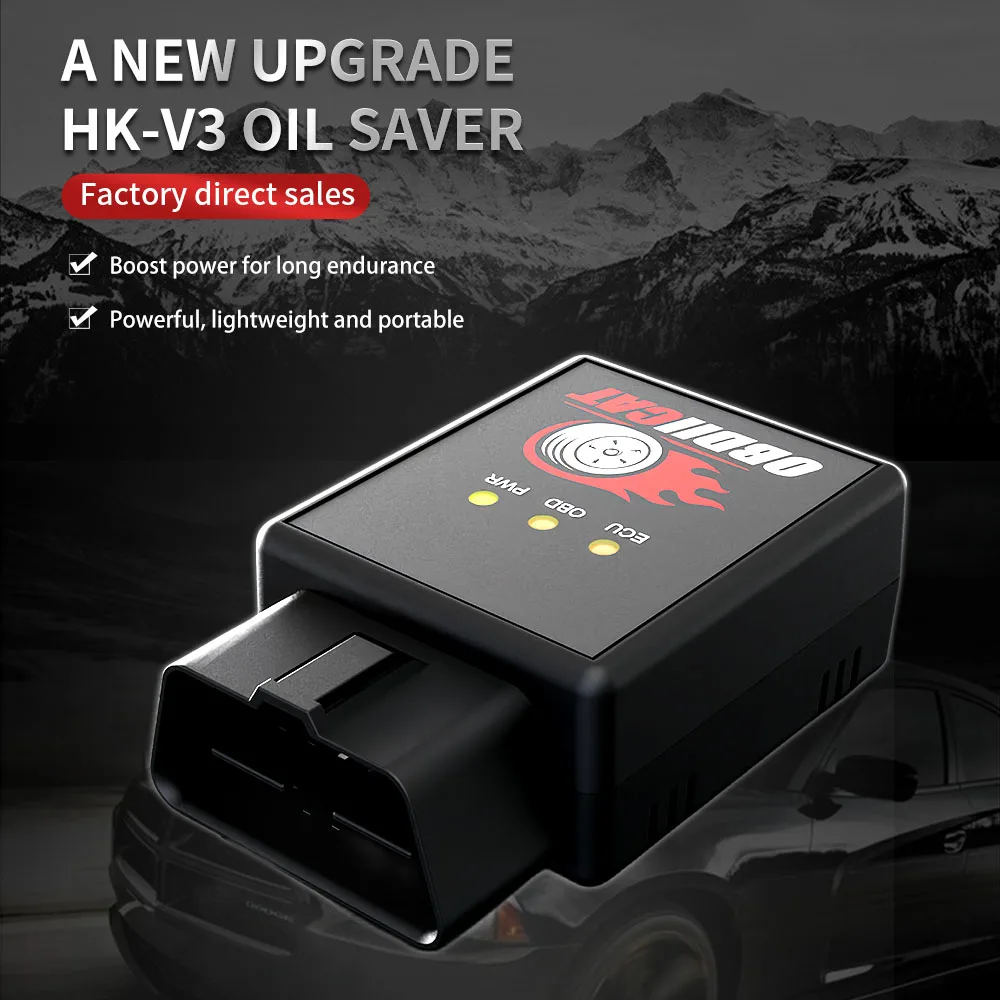 OBDIICAT HK-V3 OBD2 Chip Tuning Box Tool Increase Power Torque Save Fuel For Petrol & Diesel OBD2 Auto Car tuning Tool Power Box