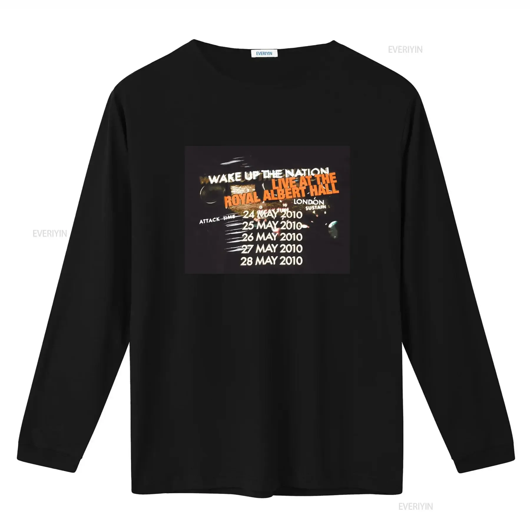 PAUL WELLER WAKE UP THE NATION LIVE AT ROYAL ALBERT HALL LONDON 2010 OFFICIAL RARE T SHIRT NEW vintage Washed Soft Versatile