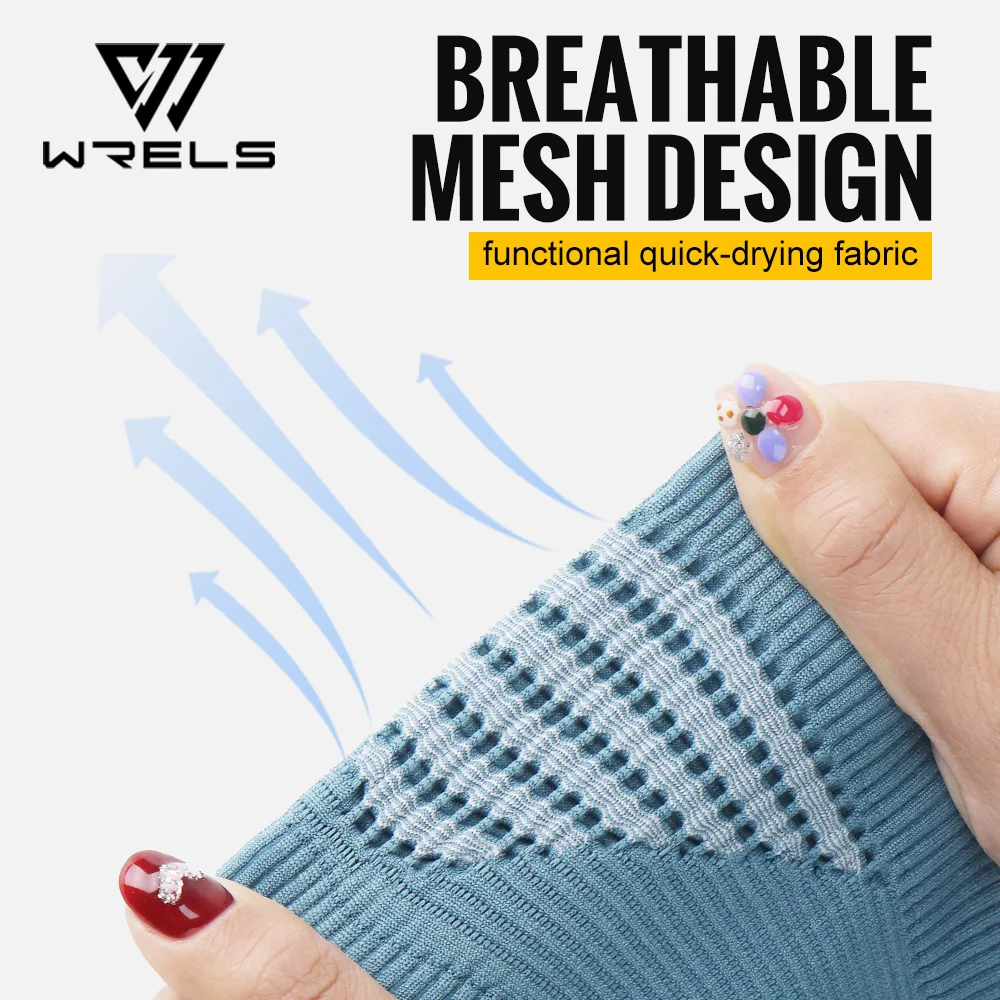 WRELS Sports Headband Breathable Elastic Fitness Sweatband Anti Slip Yoga Headband Outdoor Running Tennis Basketball Headband