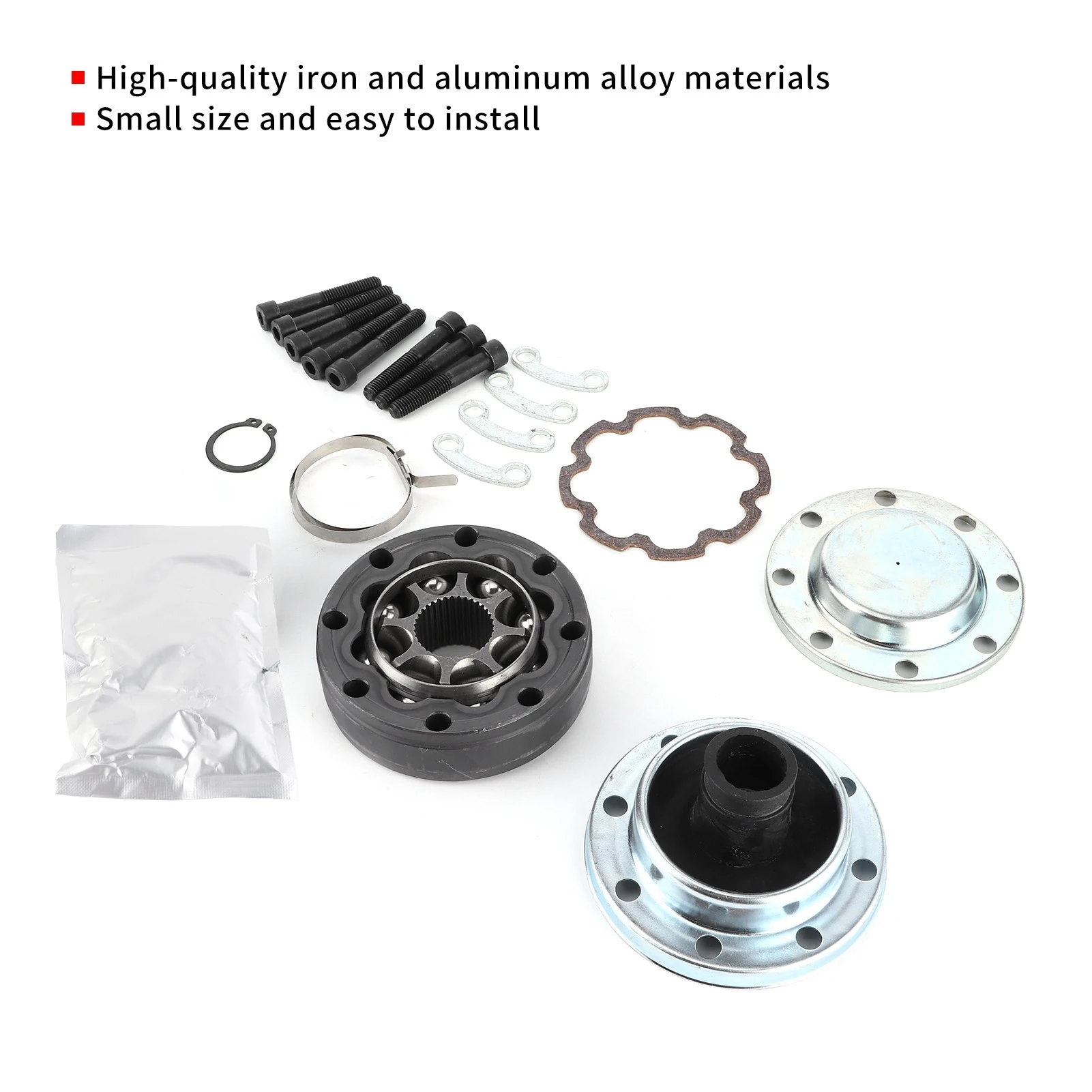 Car Driveshaft CV Joint Kits 932‑306 Propeller Shaft Head Replacement Fit for JK Wrangler 2007‑2018 52123553AA 52123558AA
