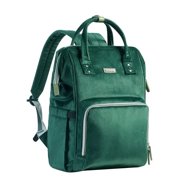 

SUNVENO Velvet Stitching Diaper Bag Backpack Large Capacity Tote Shoulder Nappy Bag Organizer for Baby Care with Insulated Pocke