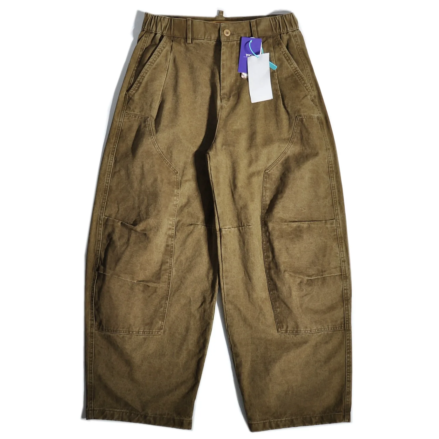 アメリカンレトロ ロギング ワイドレッグパンツ 和風 ルーズ ストレートレッグ カジュアルパンツ メンズ