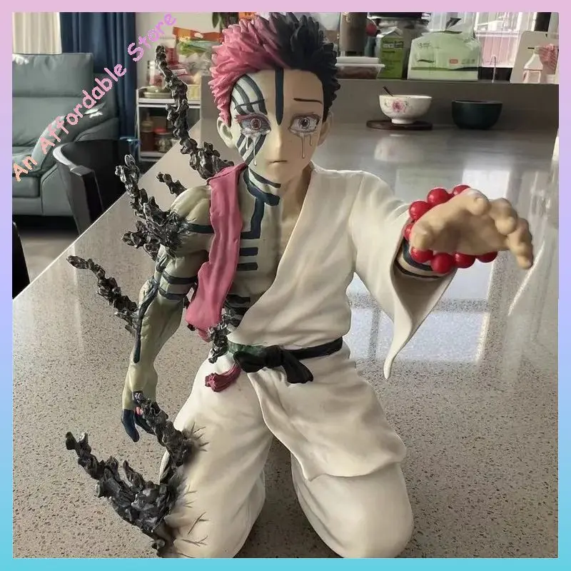 Figurine Demon Slayer Akaza en Pvc, 13cm, modèle de collection, jouets pour enfants, cadeaux d'halloween, ornements de poupée