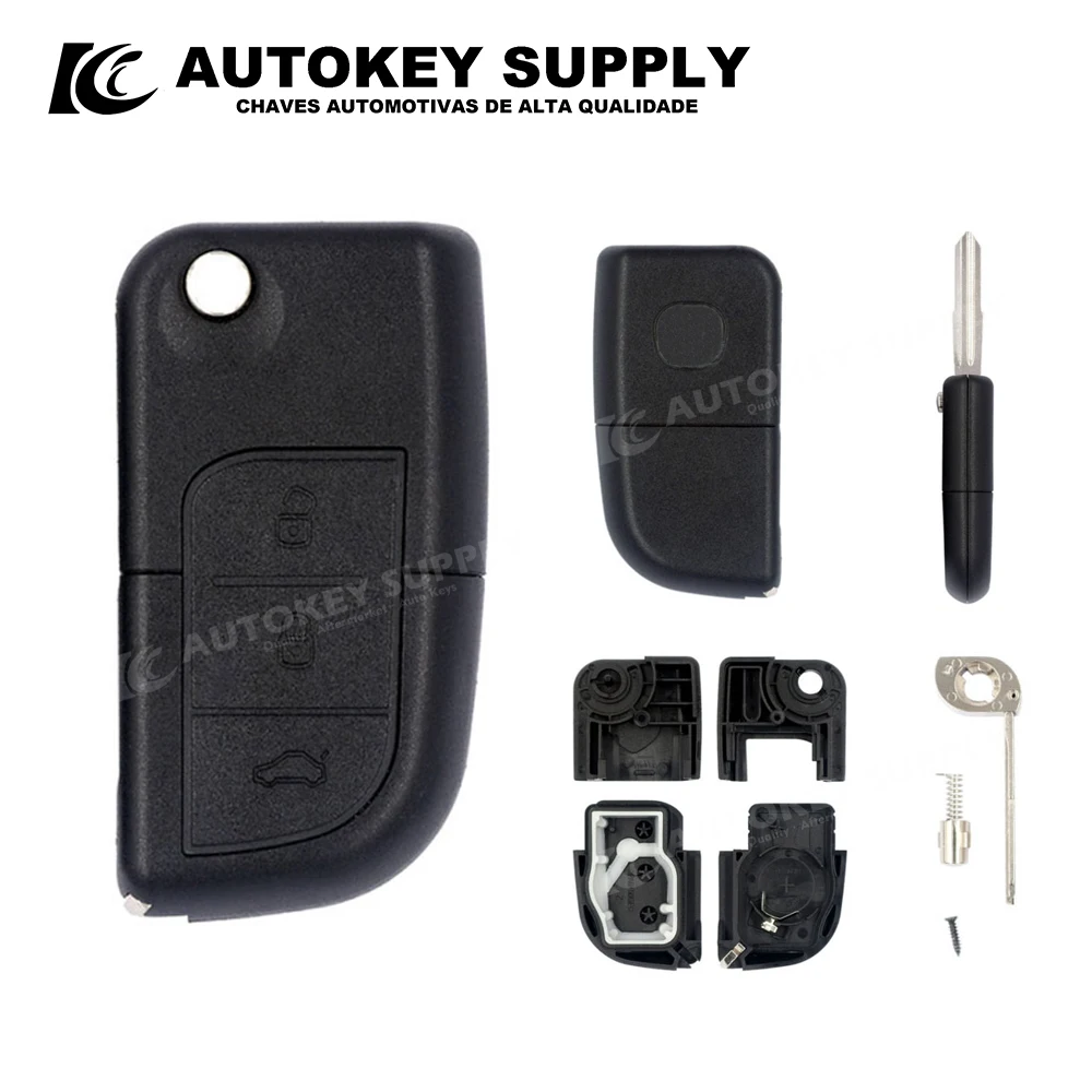 

ForChangan Yuexiang Foldable Key Shell 3 Button Left Slot Autokeysupply AKCNF104