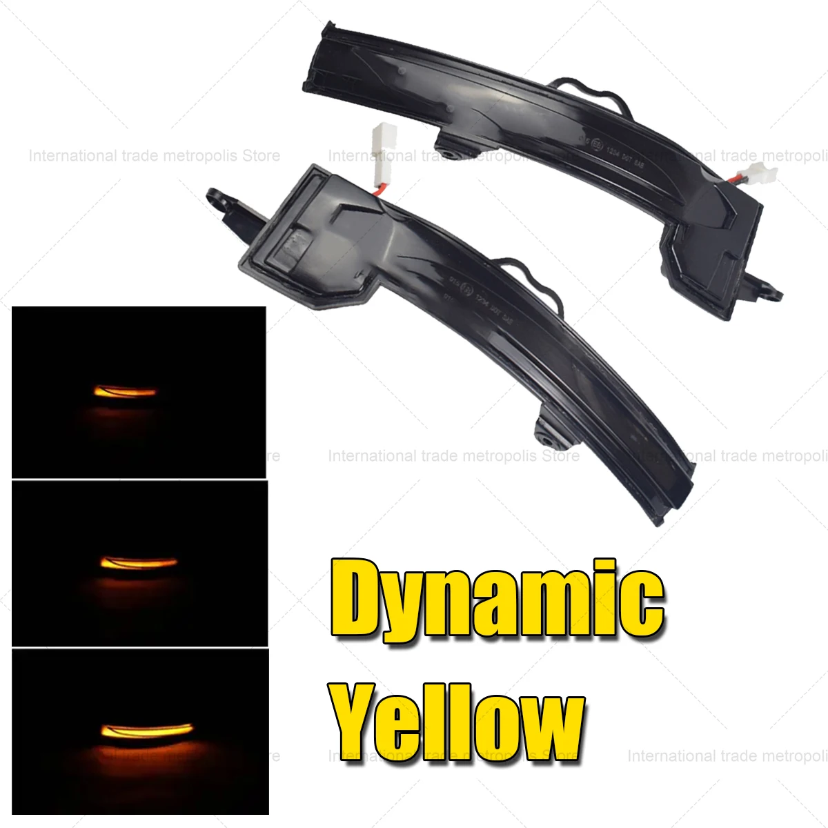 

For Mercedes-Benz A-Class W177 V177 C118 A180 A35 A45 AMG CLA200 2019-2021 LED Dynamic Turn Signal Side Mirror Light Blinker