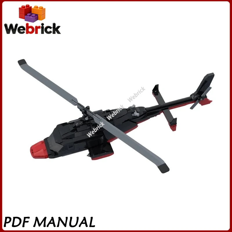 Heavy-Duty Air Assault Military Helicopter Alternate Build MOC, Precision Rotor Craft for Military Hobby Collection