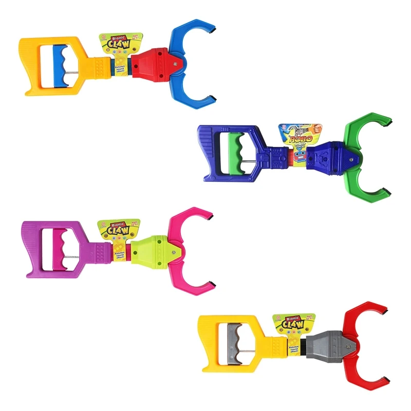 

29cm Robotic Claw Toy Fun Clip Hand Ability Training Toy for Children 3 4 5 Portable Handle Children Party Favor Supply