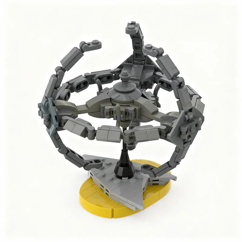 221pcs MOC Star Trek Deep Space Nine Starship Model Building Blocks Home Decor Desk Display Shelf Accent Office Gift For Adults