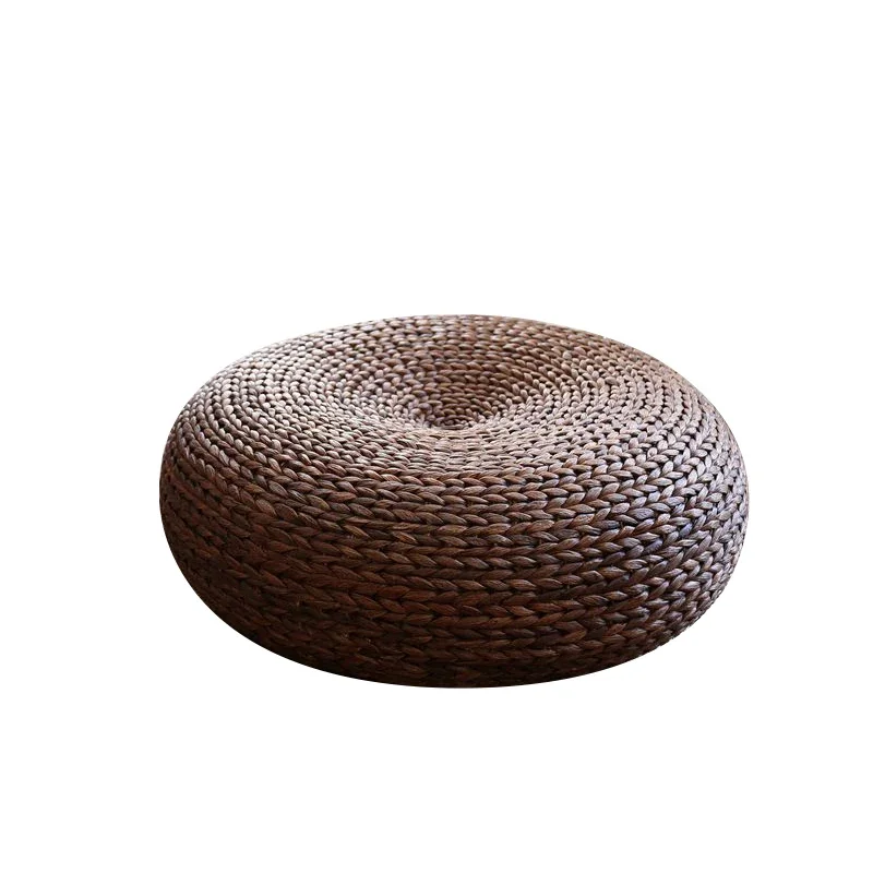 

Rattan futon stool cushion bay window balcony banana fiber stool handmade modern light coffee Japanese floor pier