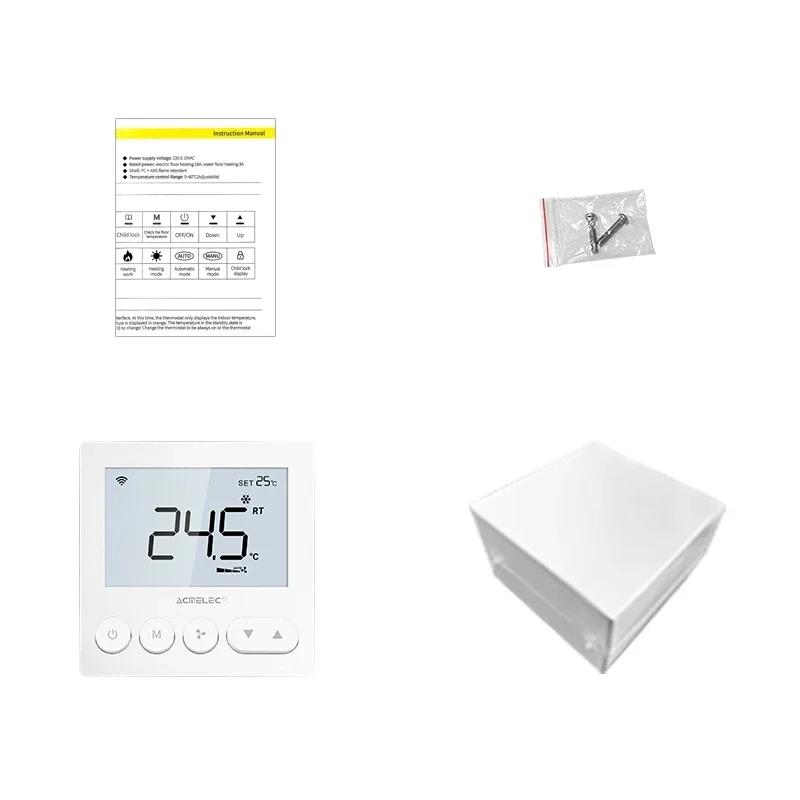 Digital Central Air Conditioning FCU Fan Coil Unit Thermostat Weekly Programmable Temperature Controller Wholesale Price