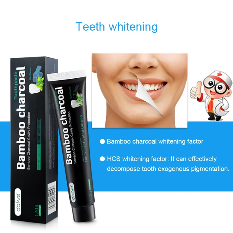 Stain Removal Activated Carbon Teethpaste,Whitening Mint Flavor Crystal Toothpaste,Freshening Breath Protecting Gums And Teeth
