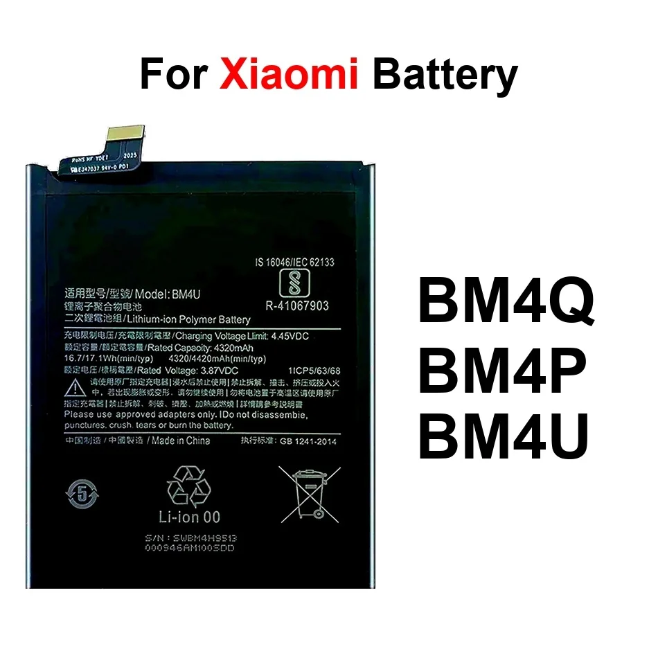

Mobile Phone Battery Durable BM4U BM4P BM4Q 4420-4700Mah For Xiaomi MI Redmi K30 Pro Ultra