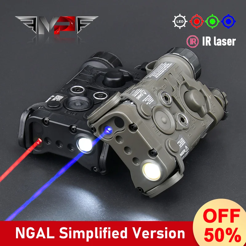 

WADSN NGAL Tactic Laser Red Green Blue Laser White LED Scout Weapon Light Outdoor NGAL Laser Flashlight Airsoft Accessories