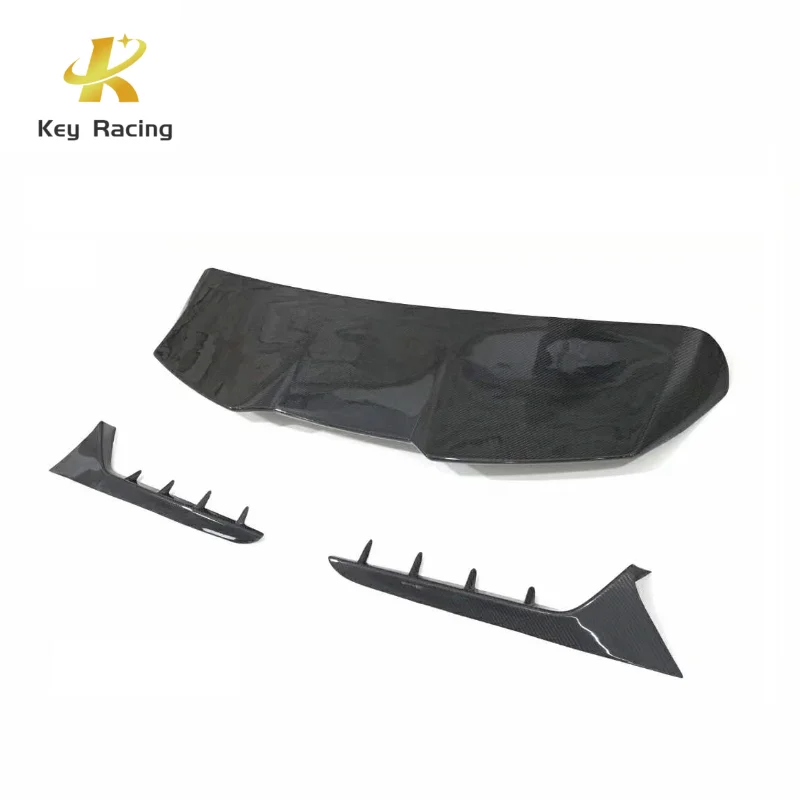 For Audi A6 C8 Travel Avant Allroad 2020-2023 Carbon Fiber Spoiler Wings Rear Roof Spoiler Tail Accessories