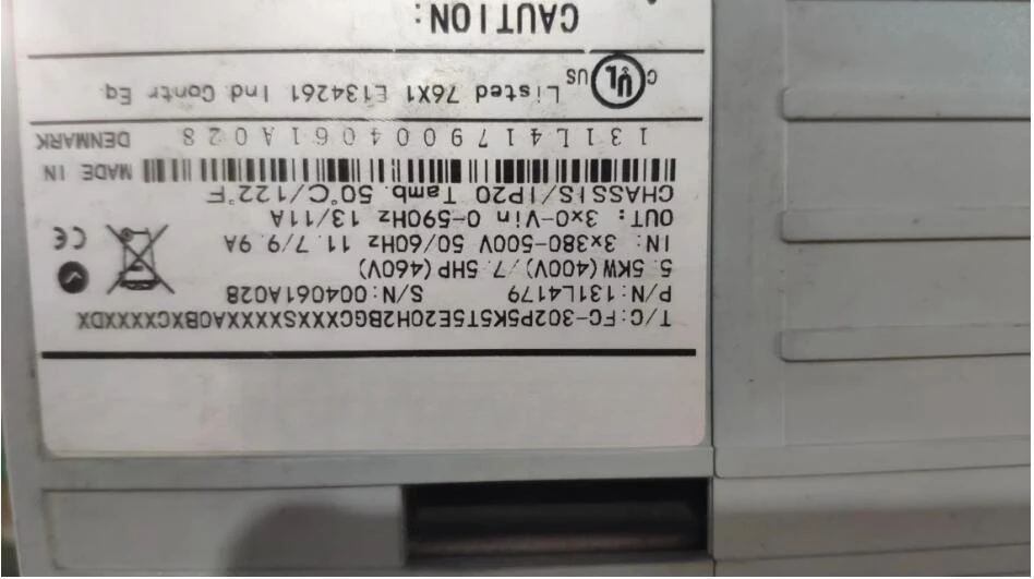 FC-302P5K5T5E20H2BGC  5.5kw  inverter, tested good