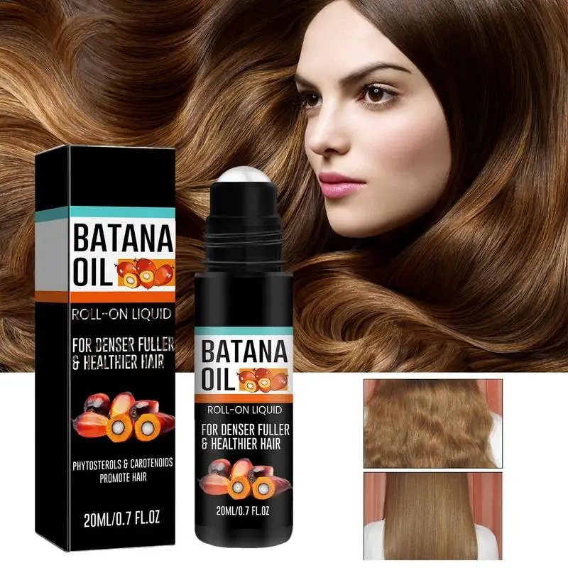 

Batana Hair Roller Ball Nourishes Hair Roots, Repairs Dry And Frizzy Hair, Strengthens Hair, Prevents Hair Loss, And Fixes Hair