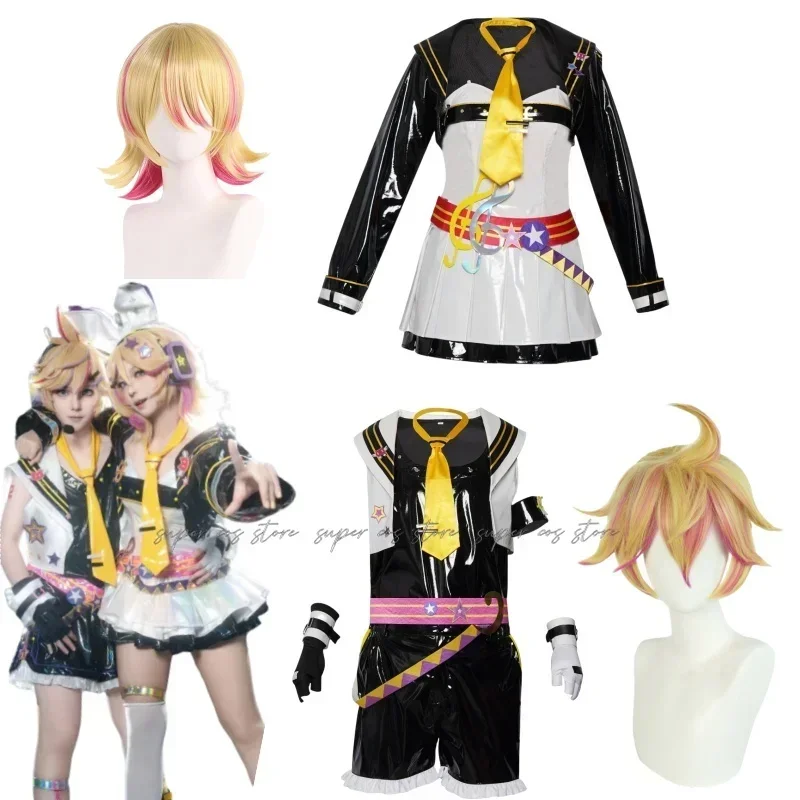 Muse Dash Rin Len Cosplay Costumes Cute Party Suit Game Clothing Halloween Carnival Uniforms Custom Made